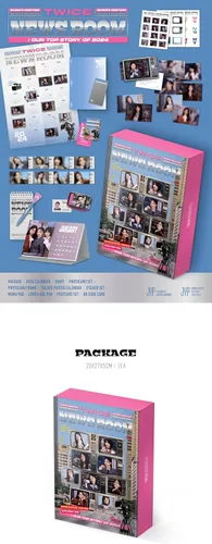 Vista 2 de TWICE 2024 Season's Greetings TWICE NEWS ROOM Our Top Story of 2024 Box+Poster Calendar+Desk