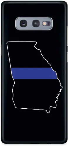 Vista 23 de Inspired Cases - Carcasa para iPhone Xs Max con textura en 3D y goma para iPhone Xs Max (línea azul delgada)
