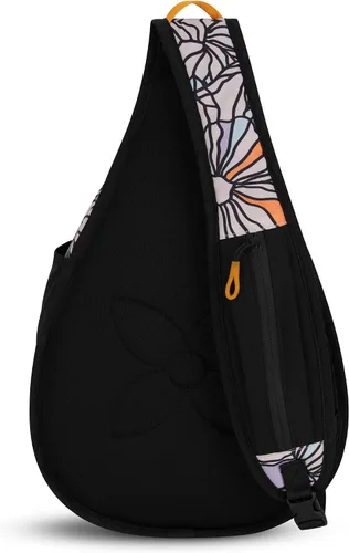 Vista 7 de Sherpani Esprit, bolsa de nailon, bolsa de hombro, mochila cruzada para mujer, protección RFID, Bloom