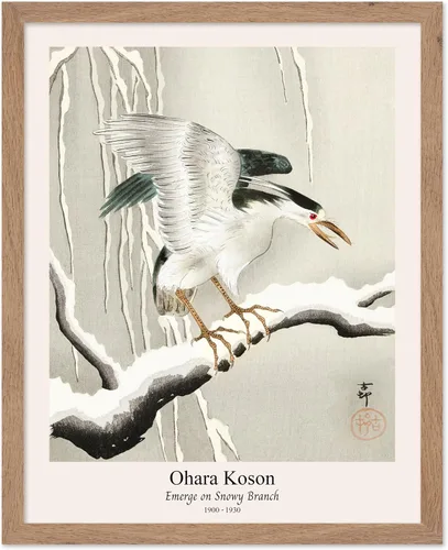 Vista 51 de Poster Master Vintage Ohara Koson Poster - Retro Blooming Lotus Flowers Print - Japanese Art - Flower Illustration - Aesthetic Design - Floral