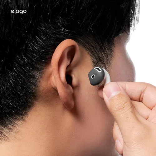 Vista 9 de elago 2 pares de fundas para AirPods 4 almohadillas diseñadas para AirPods 4, [cabe en la funda] funda de silicona antideslizante, antiarañazos