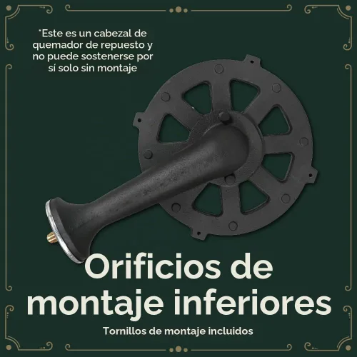Vista 5 de Concord Banjo, cabezal de quemador de 10 pulgadas