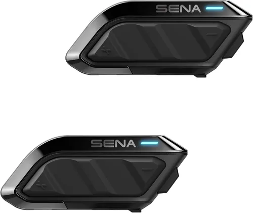 Vista 8 de Sena - Sistema de comunicación de malla para motocicleta de perfil bajo, paquete doble, color negro, 2