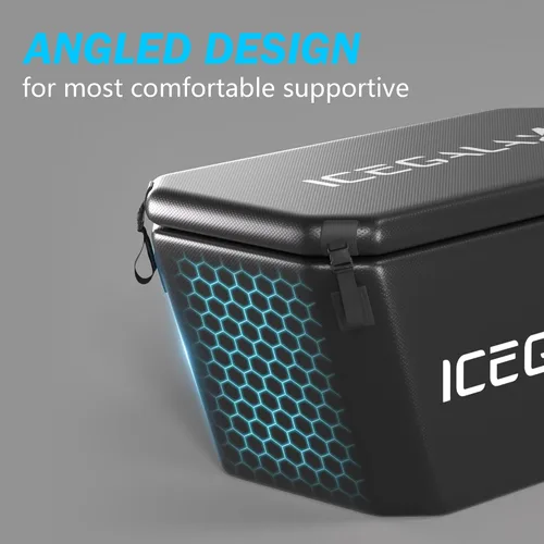 Vista 2 de Icegalax Bañera de hielo con enfriador de agua, bañera de hielo y enfriador para atletas, recuperación de fitness, juego de enfriador de bañera