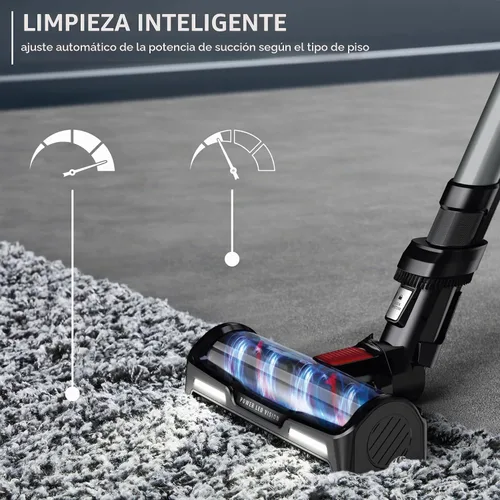 Vista 5 de Rowenta, Aspiradora inalámbrica, aspiradora X-Force Flex 12.60, contenedor de polvo XL de 30.4 onzas, tecnología Flex, detección automática de piso