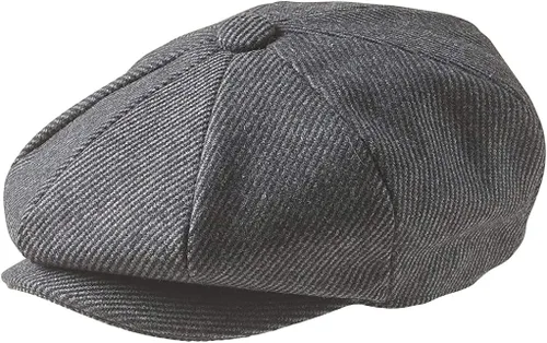 Vista 6 de Peaky Blinders Gorra plana de lana estilo Newsboy de 8 piezas para hombre