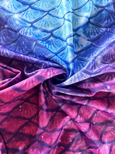 Vista 3 de DNFUN Colas de sirena con bikini para niñas, traje de baño de sirena para niños, sin monoaleta