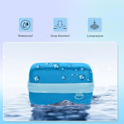 Vista 4 de Leayjeen Funda para cámara digital compatible con cámara digital LUMIX ZS99/LX10/ZS80/ZS100/ZS70/ZS200/ZS60 4K, cámara digital compacta, azul