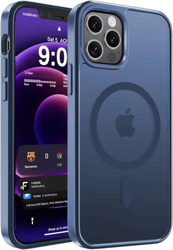 Vista 53 de WRJ Funda magnética mate para iPhone Air de 6.5 pulgadas, [compatible con Magsafe] [protección contra caídas de grado militar], delgada Negro