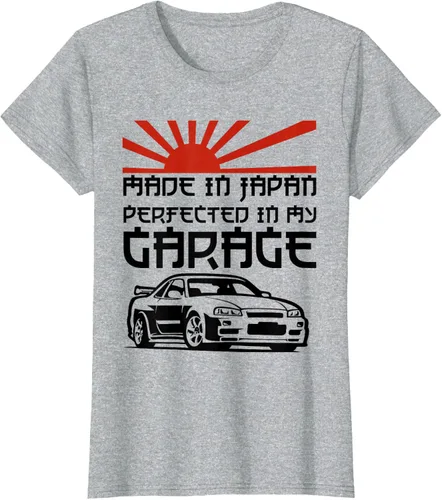 Vista 22 de JDM Japan Motorsport Tuning Car - Camiseta de los años 90, Blanco, S