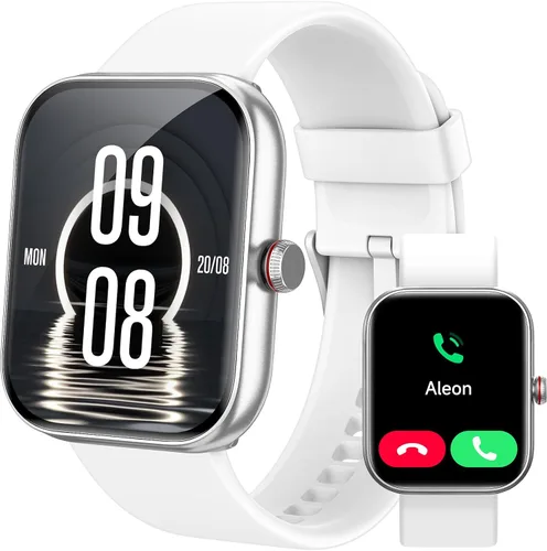 Vista 11 de Reloj inteligente para mujeres y hombres, reloj inteligente para iPhone y Android Bluetooth (respuesta/llamada) Alexa integrado, rastreador