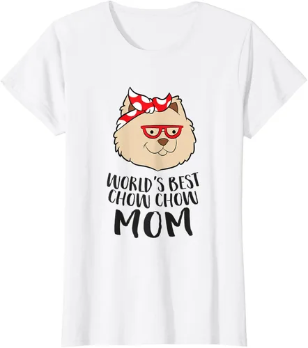 Vista 24 de World's Best Chow Chow mamá lindo Chow Chow perro mamá camiseta Blanco