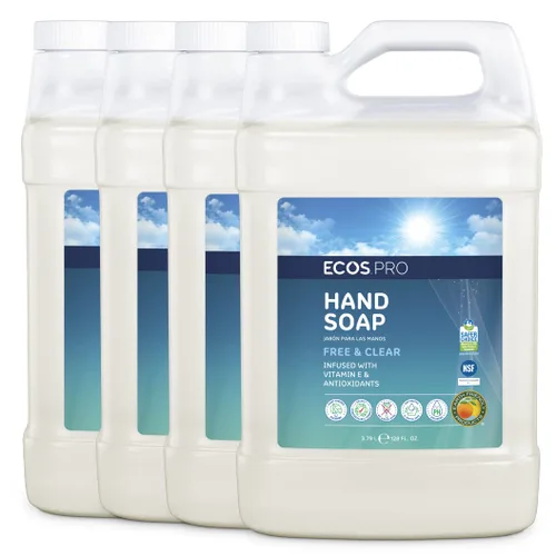 Vista 9 de ECOS PRO - Recambio de jabón de manos Hipoalergénico Fórmula fácilmente biodegradable Con vitamina E y antioxidantes Fabricado