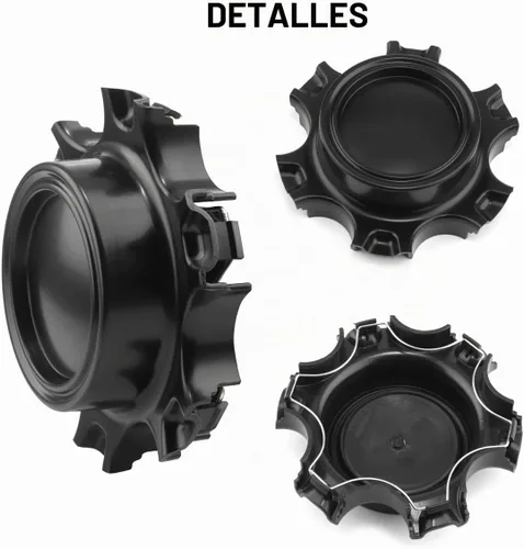 Vista 5 de Tapacubos centrales TRD para Tacoma H659-TRD, 4 unidades, color negro mate