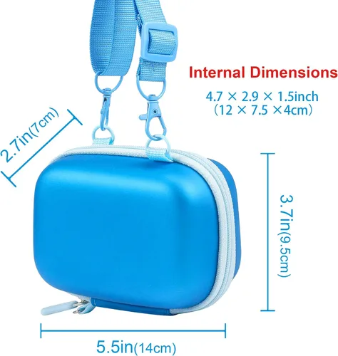 Vista 2 de Leayjeen Funda para cámara digital compatible con cámara digital LUMIX ZS99/LX10/ZS80/ZS100/ZS70/ZS200/ZS60 4K, cámara digital compacta, azul