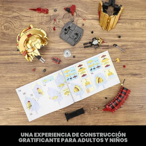 Vista 5 de Ideas Casco de Centurión Romano Juego de Construcción, Modelo de Exhibición para el Hogar de Casco de Soldado Genial Coleccionable, Compatible