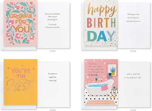 Vista 4 de American Greetings Tarjetas de lujo con sobres, mamá amiga (32 unidades)
