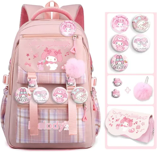 Vista 2 de Mochila de viaje con dibujos animados, mochila impermeable de gran capacidad para regalos de Navidad (7, A)