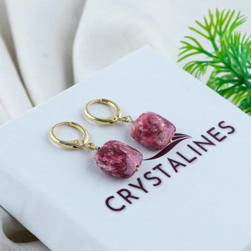 Vista 70 de Aretes de aro de cristal afganita natural Piedras afganas de alto grado Aretes chapados en plata Gota lisa Joyas de piedras preciosas hechas