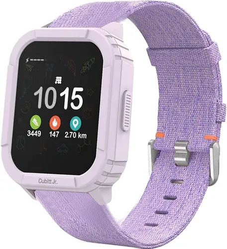 Vista 5 de Lamshaw Compatible con correas de reloj inteligente Cubitt Jr, correa de repuesto de tela tejida de nailon transpirable compatible con reloj