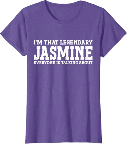 Vista 21 de Jasmine Personal Name - Camiseta divertida de jazmín para mujer y niña, Negro
