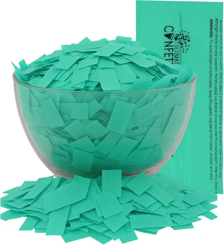 Vista 41 de Ultimate Confetti, Confeti Biodegradable Azul Bebé - Confeti de Papel de Seda Rectangular Revoloteante para Uso en Cañones y Lanzadores – Confeti
