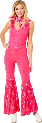 Vista 2 de Disfraz de vaquera Barbie para adulto