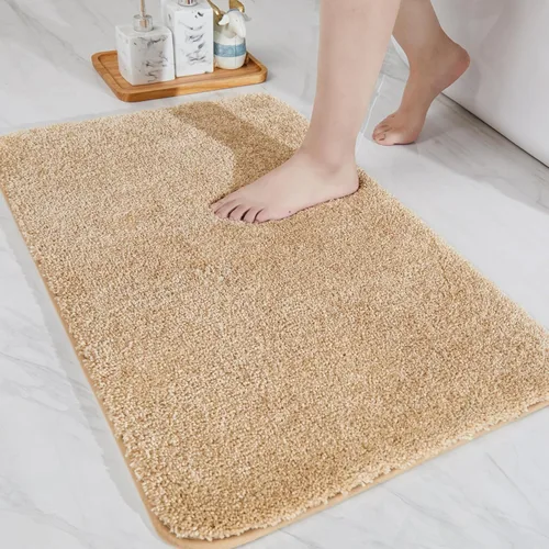 Vista 17 de COSY HOMEER Alfombras extra gruesas para el baño, tapetes de baño antideslizantes, tapete de felpa suave, peludo y 100% micro poliéster, tapete