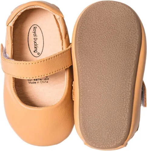 Vista 6 de Zapatos de bebé de cuero genuino para niñas y niños pequeños Mary Jane Zapatos de caminar Prewalker princesa vestido de boda zapatos zapatos