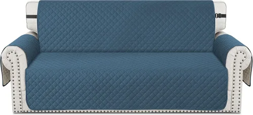 Vista 17 de XINEAGE Funda para Sillón Reclinable Resistente al Agua, Fundas Antideslizantes para Silla Reclinable con Bolsillos, Fundas Acolchadas Gruesas