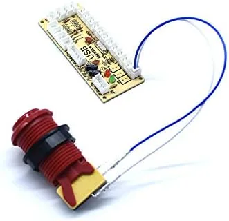 Vista 7 de Arcity HY-PJ096-1 - Cable de arnés de cables de botón de arcada para codificador USB de retardo cero PCB con terminales de 0.187 pulgadas y 0.189 in