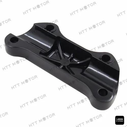 Vista 7 de MT446-002- Abrazadera elevadora para manillar festoneada negra compatible con Harley Sportster 883 Dyna Super Glide