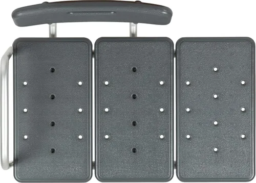 Vista 13 de Flash Furniture HERCULES Series - Banco de transferencia de baño y ducha gris ajustable con capacidad de 300 libras con respaldo y brazo lateral