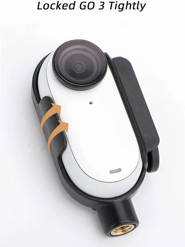 Vista 8 de Generic Adaptador de montaje de cámara para Insta360 GO 3, negro, se adapta a marco de 2.598x1.299x0.787 in