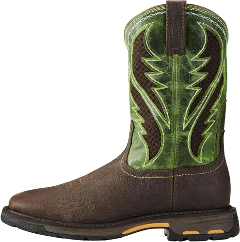 Vista 2 de Ariat Workhog botas de trabajo anchas, con puntera cuadrada, para hombre