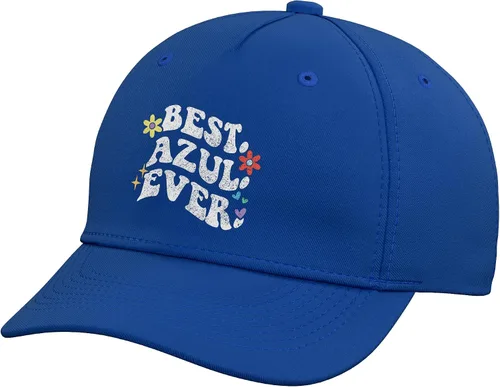 Vista 10 de Retro Groovy Best Azul Ever First Name Mother's Day Girl Adjustable Baseball Hat