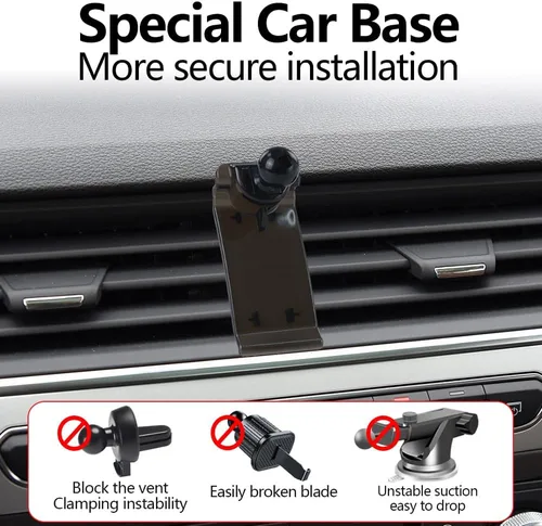 Vista 2 de Soporte para teléfono de coche para 2016 2017 2018 2019 Audi Q7 accesorios de automóvil decoración interior móvil celular Smartphone soporte