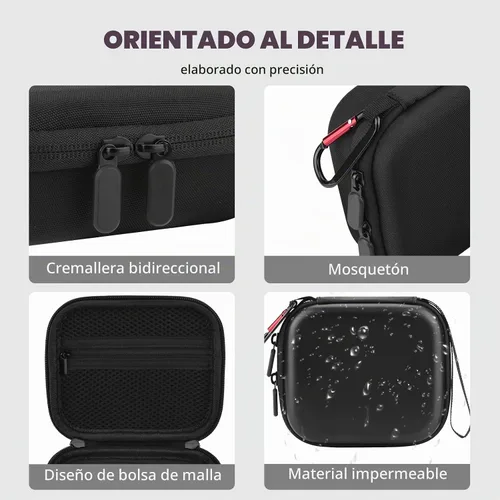 Vista 4 de BRDRC Funda de transporte para accesorios Insta 360 GO 3S / GO 3, bolsa de almacenamiento, funda protectora rígida para Insta360 GO 3S / GO3