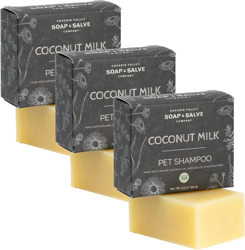 Vista 9 de Chagrin Valley Soap & Salve Champú y acondicionador orgánico certificado para perros, champú para perros que alivia la picazón en la piel