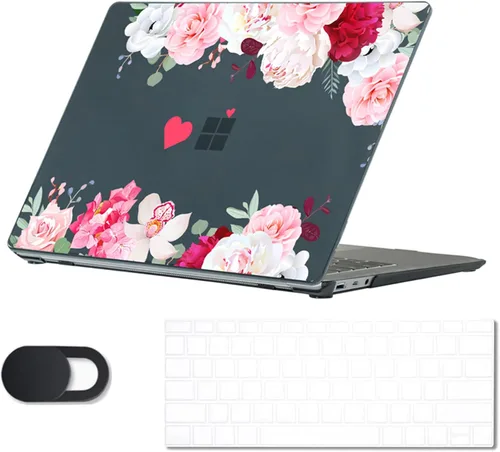 Vista 17 de Se7enline Compatible con Microsoft Surface Laptop 5 2022 de 13.5 pulgadas para Surface Laptop 4/3/2, material Alcantara 1769/1867/1958/1950