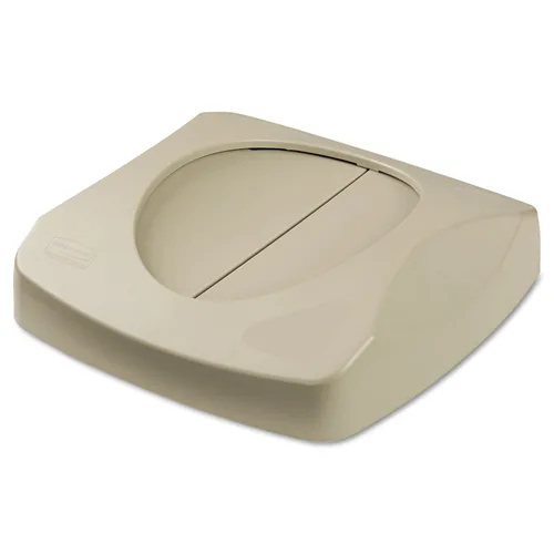 Vista 6 de Rubbermaid Commercial - bote de basura cuadrada intocable, Beige