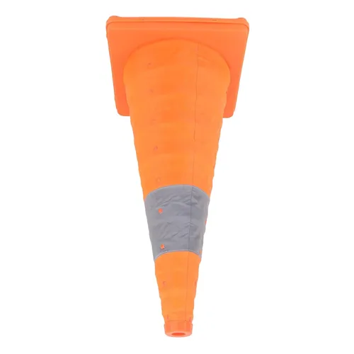 Vista 3 de Conos de tráfico plegables con collares reflectantes, cono naranja de seguridad desplegable multiusos con base rellenable para entrenamiento