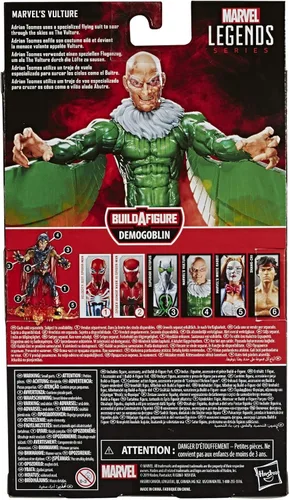 Vista 5 de Hasbro Marvel Spider-Man Legends Series - Figura de acción coleccionable de 6 pulgadas, juguete de buitre de Marvel, con pieza de figura y accesorio