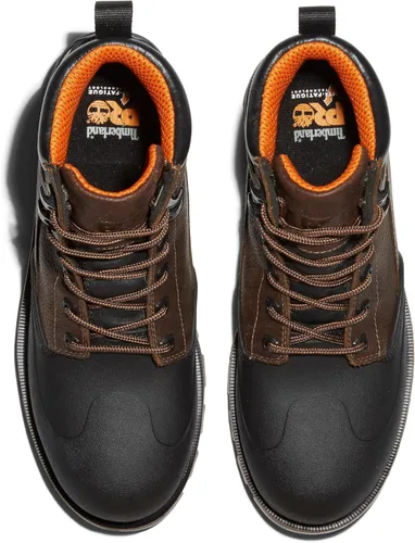 Vista 5 de Timberland PRO Rigmaster XT - Botas de trabajo impermeables con puntera de acero para hombre, 8.0 pulgadas / 20.32 cm. Marrón - Nuevo 2024
