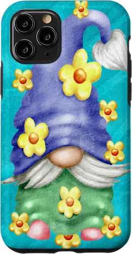 Vista 29 de Floral Spring Gnome for Garden Mom and Summer Cute Flower Case for iPhone 17