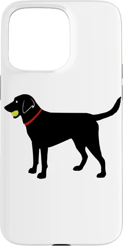 Vista 31 de Labrador Retriever Fetch, Black Lab Play Ball Dog Lover Gift Case for iPhone 17
