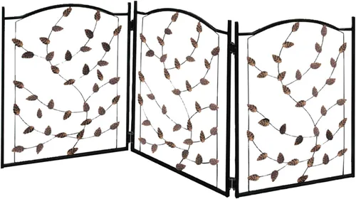 Vista 3 de Etna Productos Puerta de metal para mascotas con diseño de hojas TT