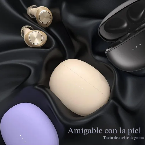 Vista 8 de Kamon Auriculares inalámbricos K12, Bluetooth 5.3, estéreo de alta fidelidad, cómodos auriculares intrauditivos impermeables con control táctil