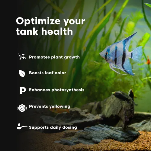 Vista 4 de Brightwell Aquatics Florin-Fe Suplemento de hierro para acuarios plantados - Fuente de hierro de doble acción para el crecimiento de las plantas