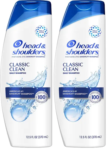 Vista 12 de Head and Shoulders Champú anticaspa, tratamiento anticaspa, limpieza clásica para uso diario, sin parabenos, 12.5 onzas